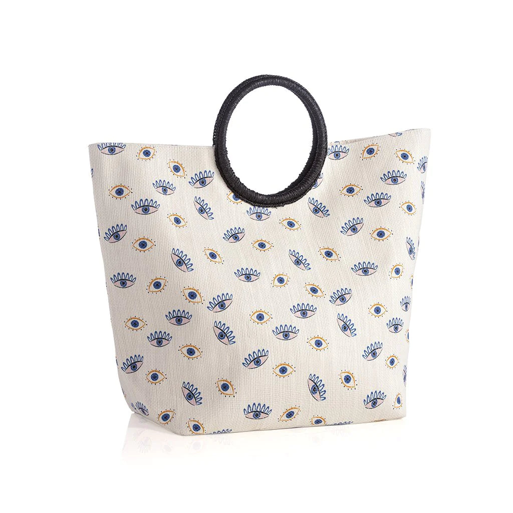SHIRALEAH NAZAR TOTE BLUE