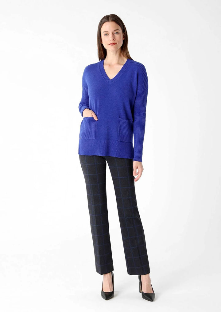 Lisette L Wexford Check 30" Straight Leg Trouser