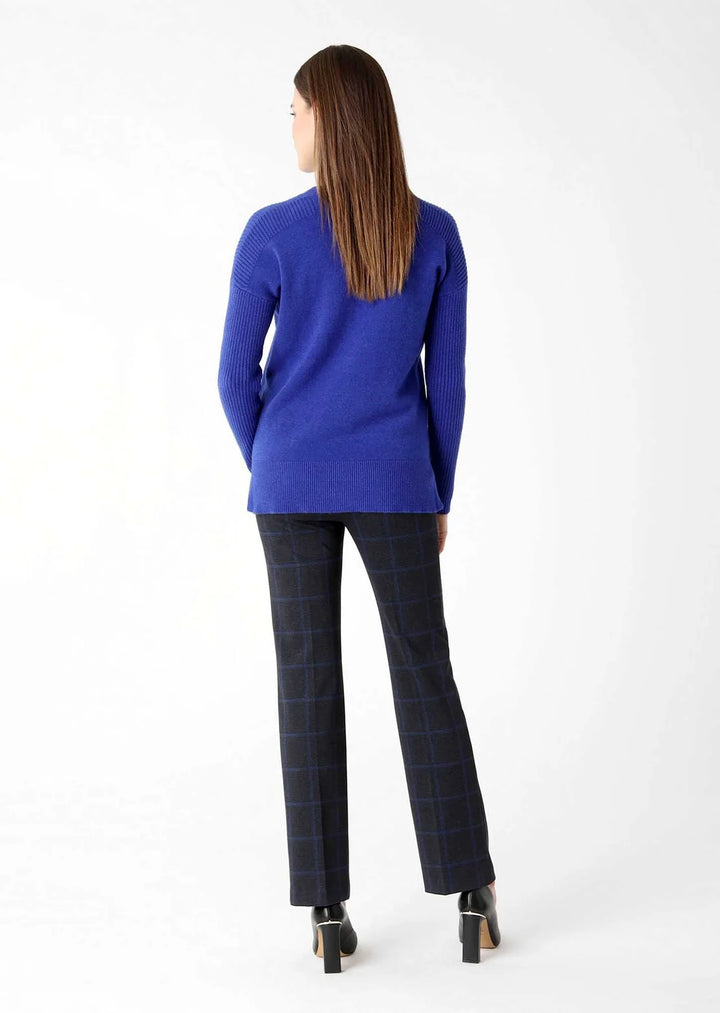 Lisette L Wexford Check 30" Straight Leg Trouser