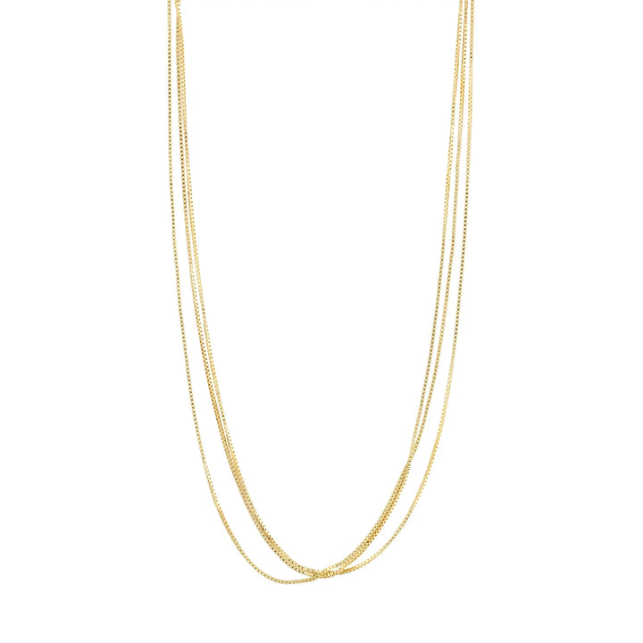 Pilgrim Live Recycled Necklace 3-in-1 Gold Plated