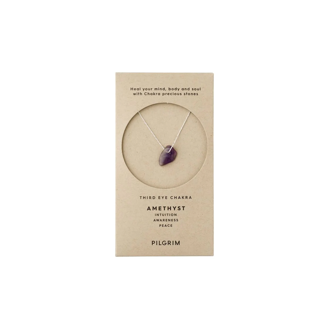 PILGRIM THIRD EYE CHAKRA NECKLACE SLIVER PLATED