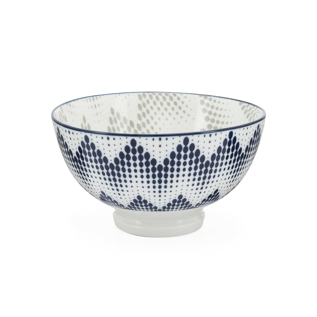 Kiri Porcelain Bowl 4.5" x 2.5" - Graphic Dots