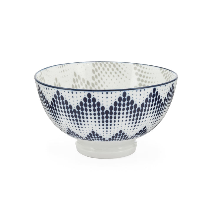 Kiri Porcelain Bowl 4.5" x 2.5" - Graphic Dots