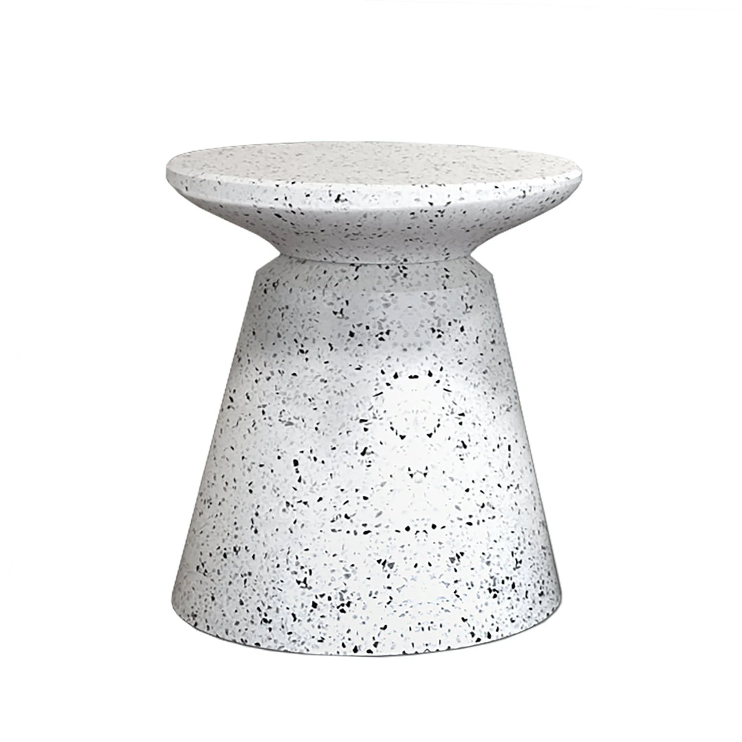Lh Imports Concrete Mineral Side Table Terrazzo