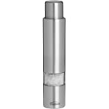 Trudeau 6" One-Hand Stainless Steel Thumb Salt Mill