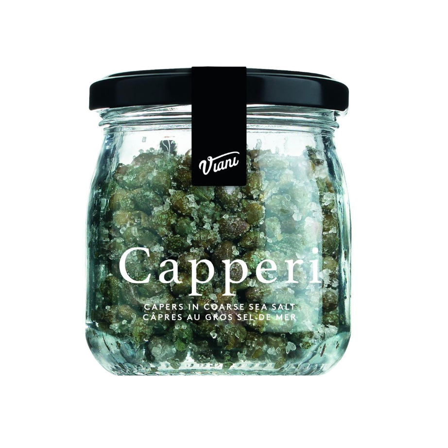 Viani Capers in Coarse Sea Salt