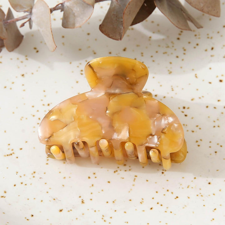 SmallMarbled Claw Hair Clip Orange