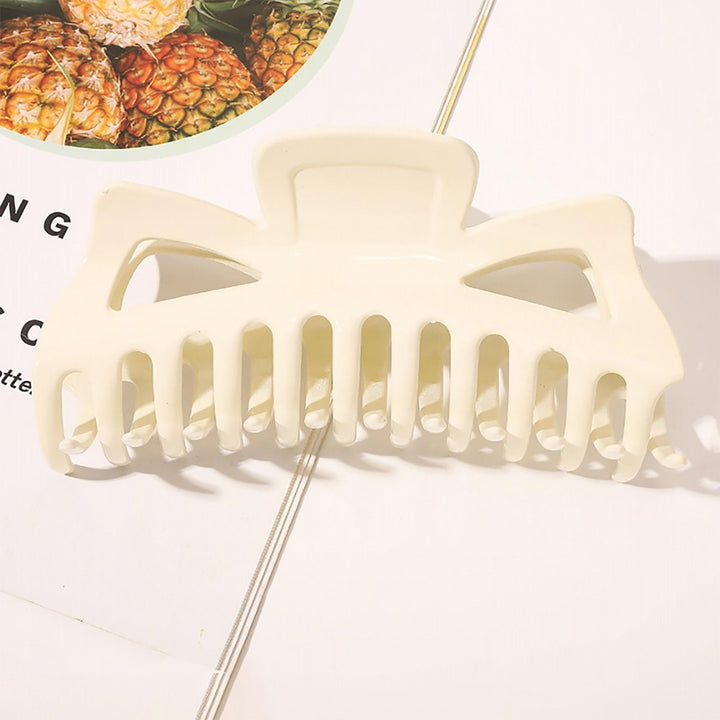 Large Classic Claw Hair Clip Ivory