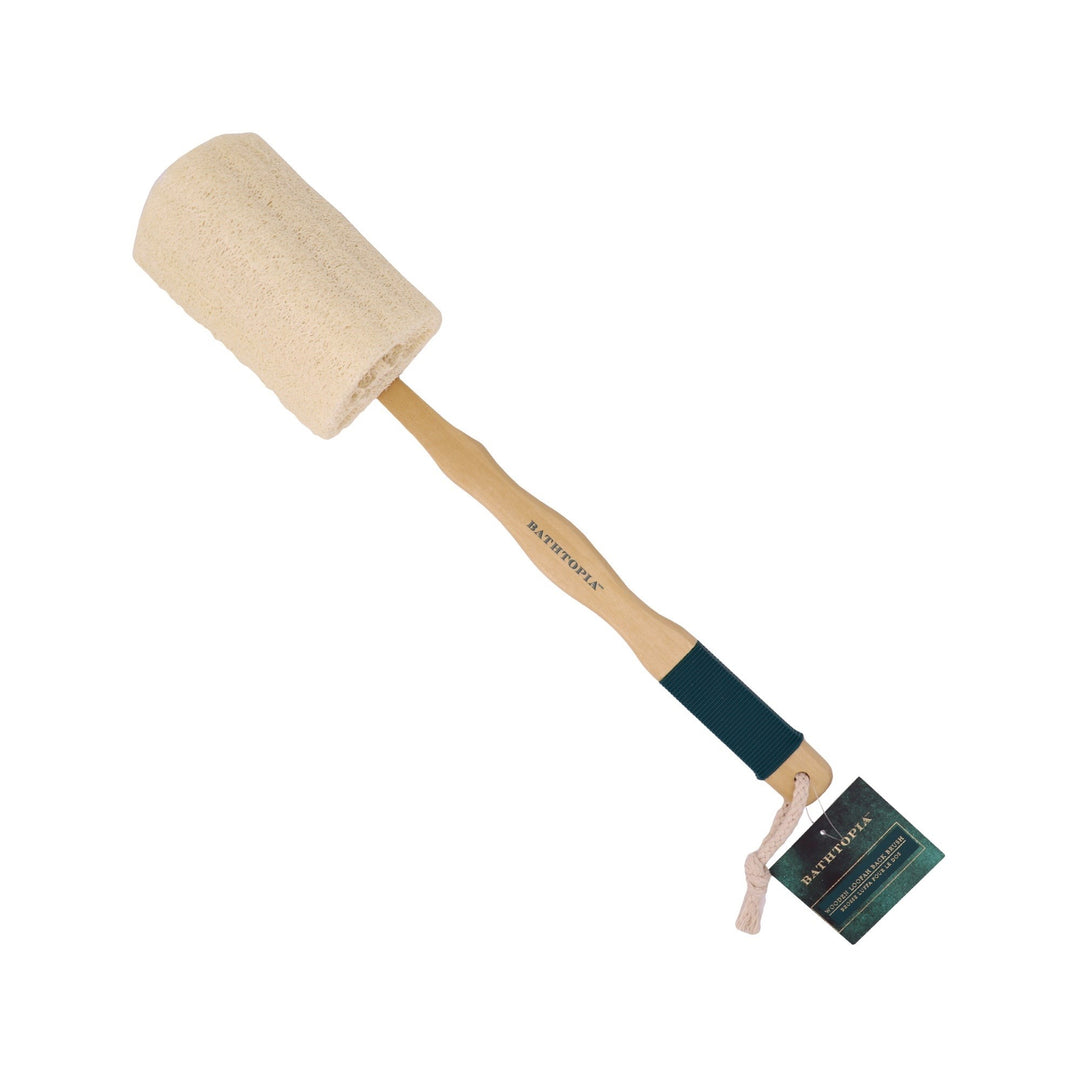 Bathtopia Wooden Back Loofah Brush