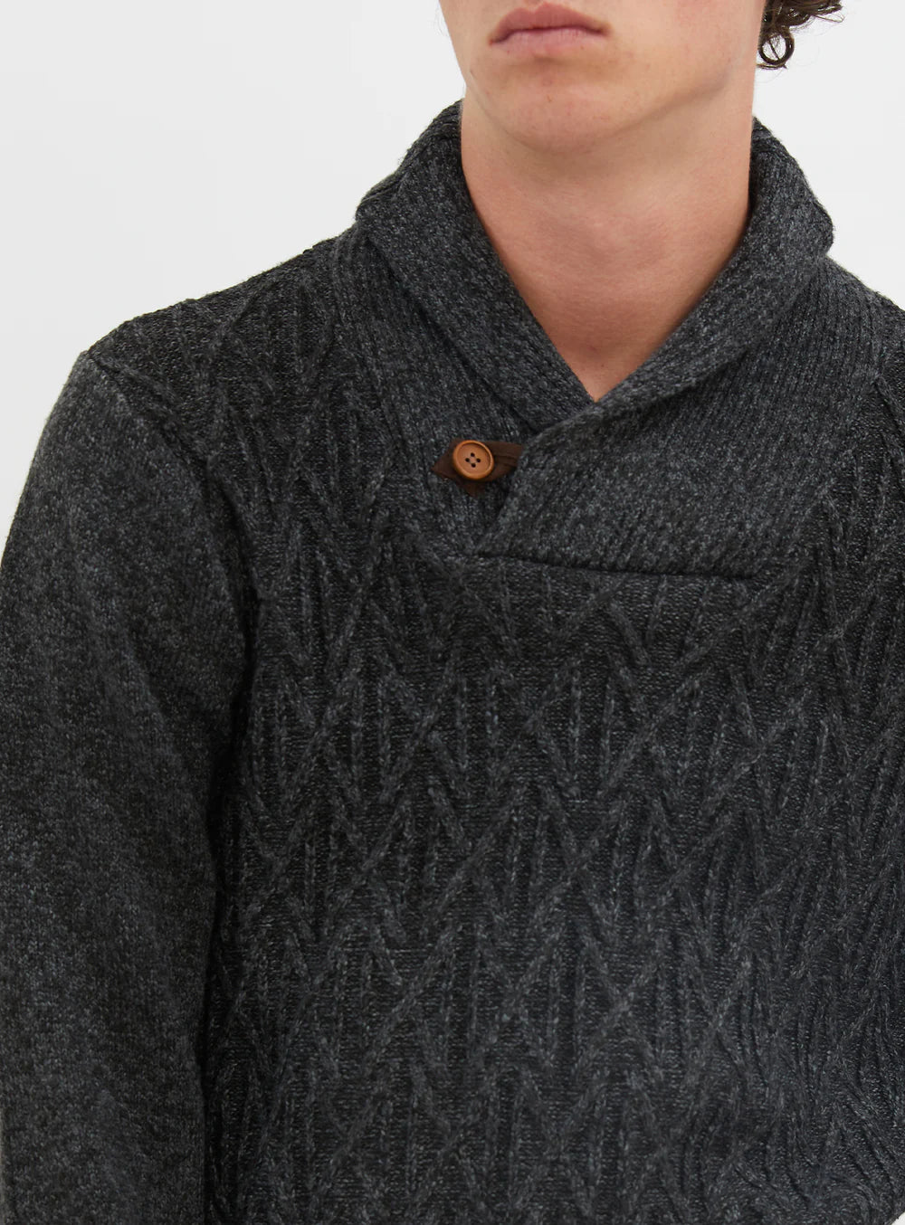 Point Zero Billy Shawl Collar Sweater