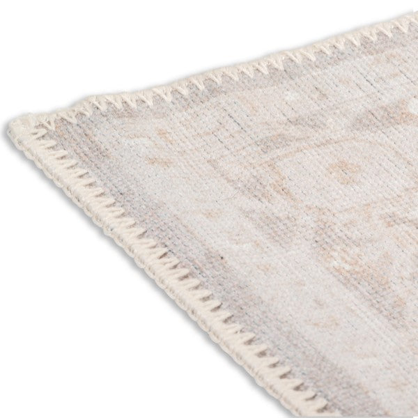 VIANA AURA WASHABLE SPILL PROOF BEIGE GOLD AREA RUG