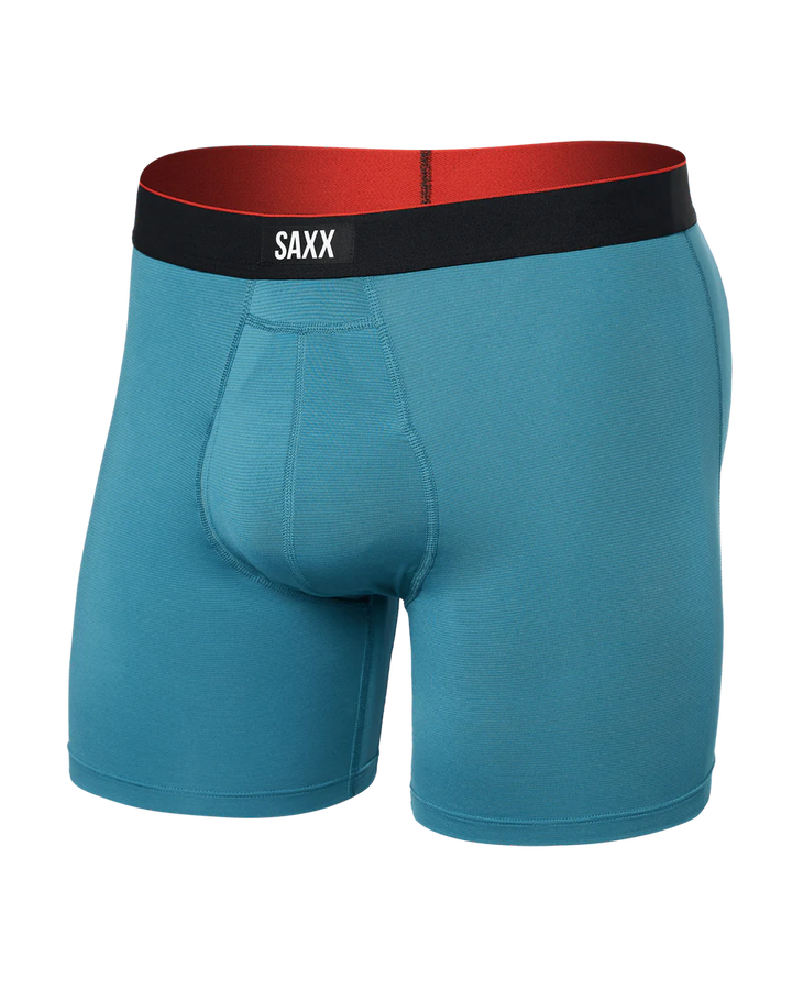 MULTI-SPORT MESH PERFORMANCE BOXER BRIEF 6" "HYDRO BLUE"
