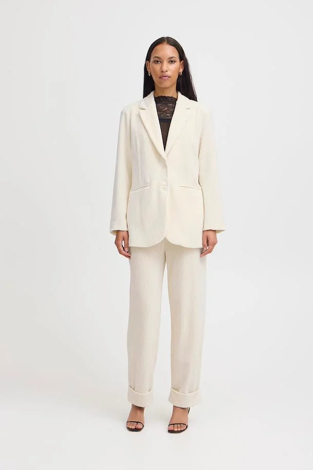 ICHI IHTAMARY BLAZER - ALMOND MILK