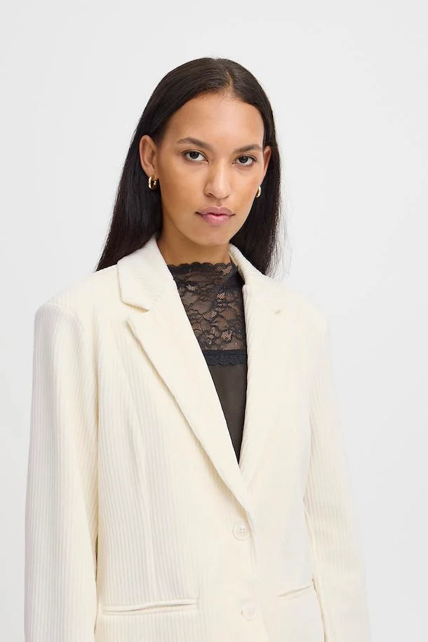 ICHI IHTAMARY BLAZER - ALMOND MILK