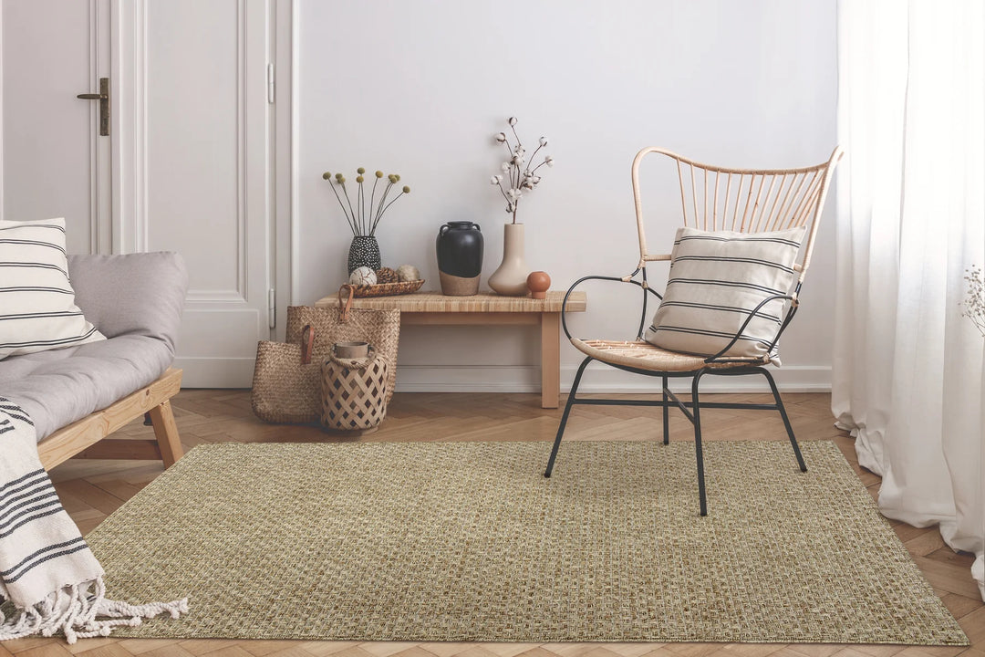 Avocado Decor Basket Weave Natural Rug- 6' x 9'