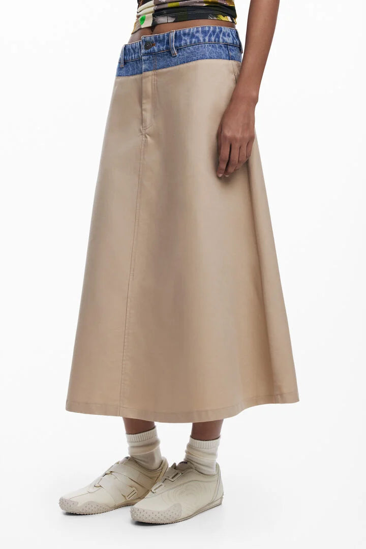 BARCELO LONG FLARED SKIRT