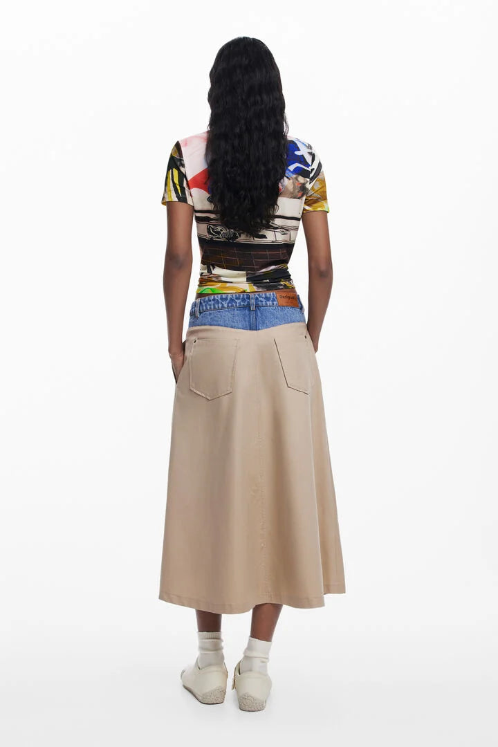 BARCELO LONG FLARED SKIRT