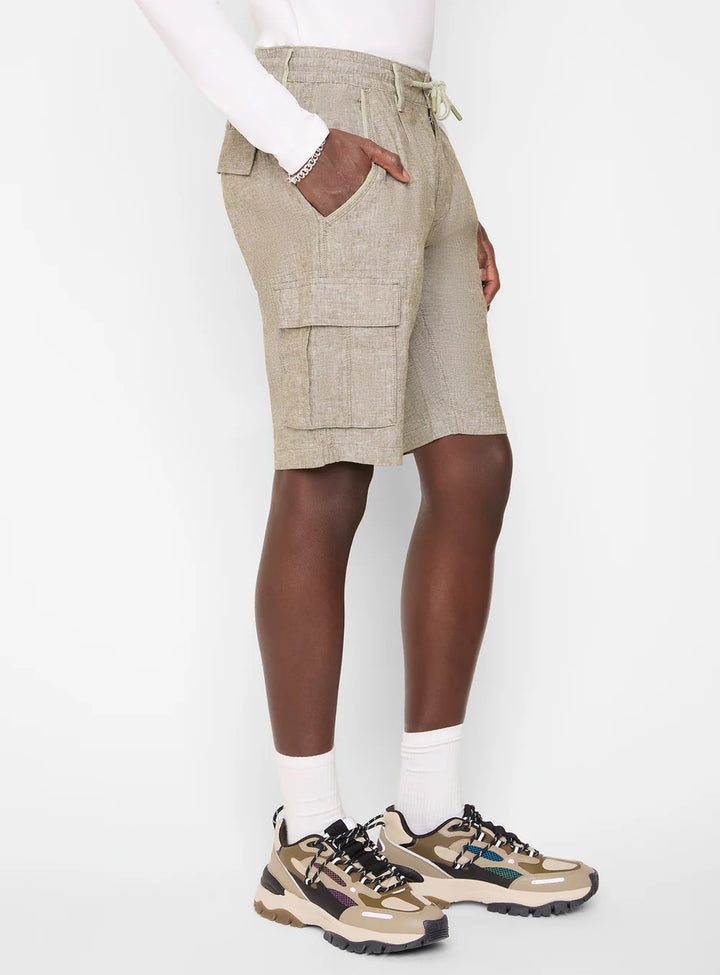 BAZEN LINEN CARGO SHORTS