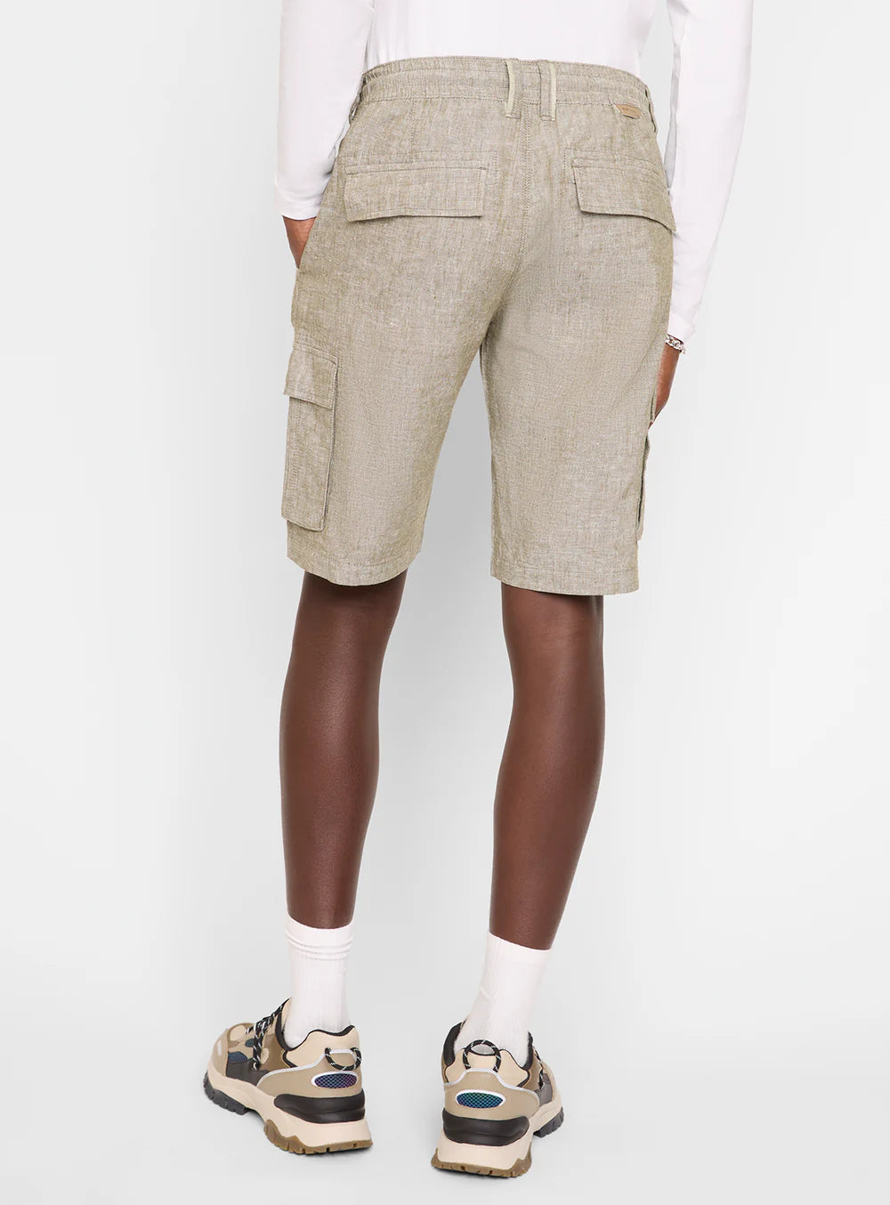 BAZEN LINEN CARGO SHORTS