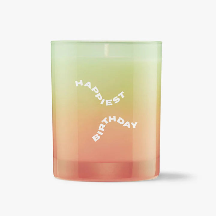 HAPPIEST BDAY CANDLE "CHAMPAGNE & ORANGE ZEST"