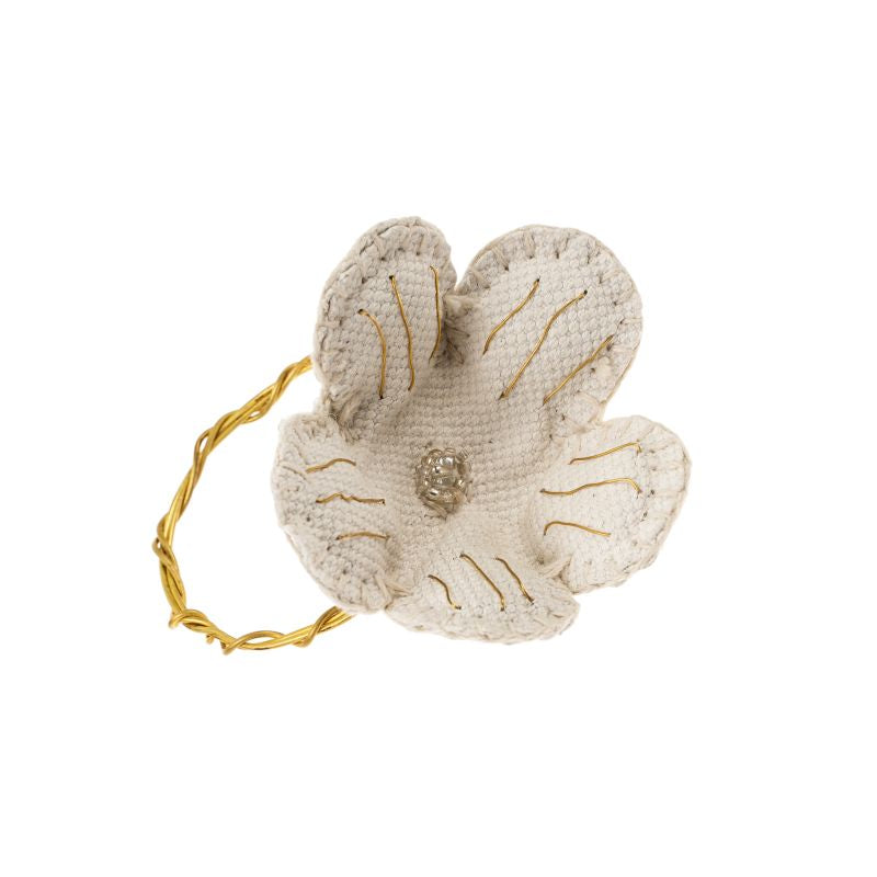 BEADED FLOWER NAPKIN RING