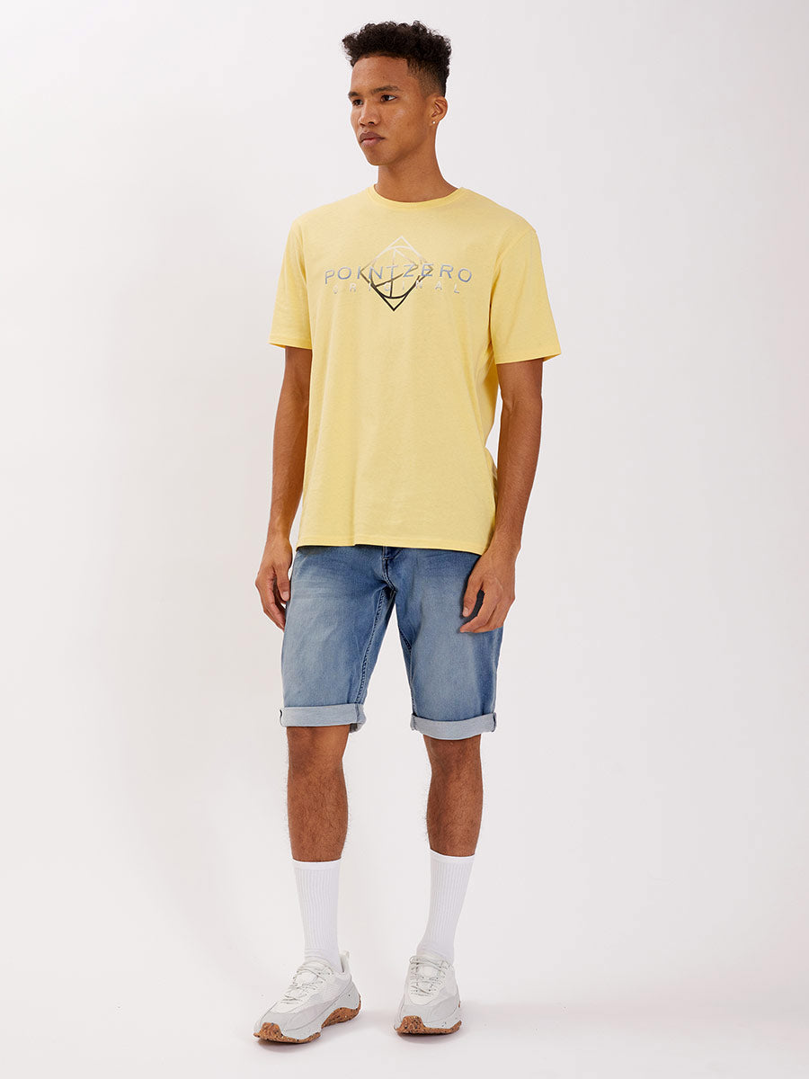 5 POCKET BERMUDA DENIM SHORTS "LIGHT INDIGO"