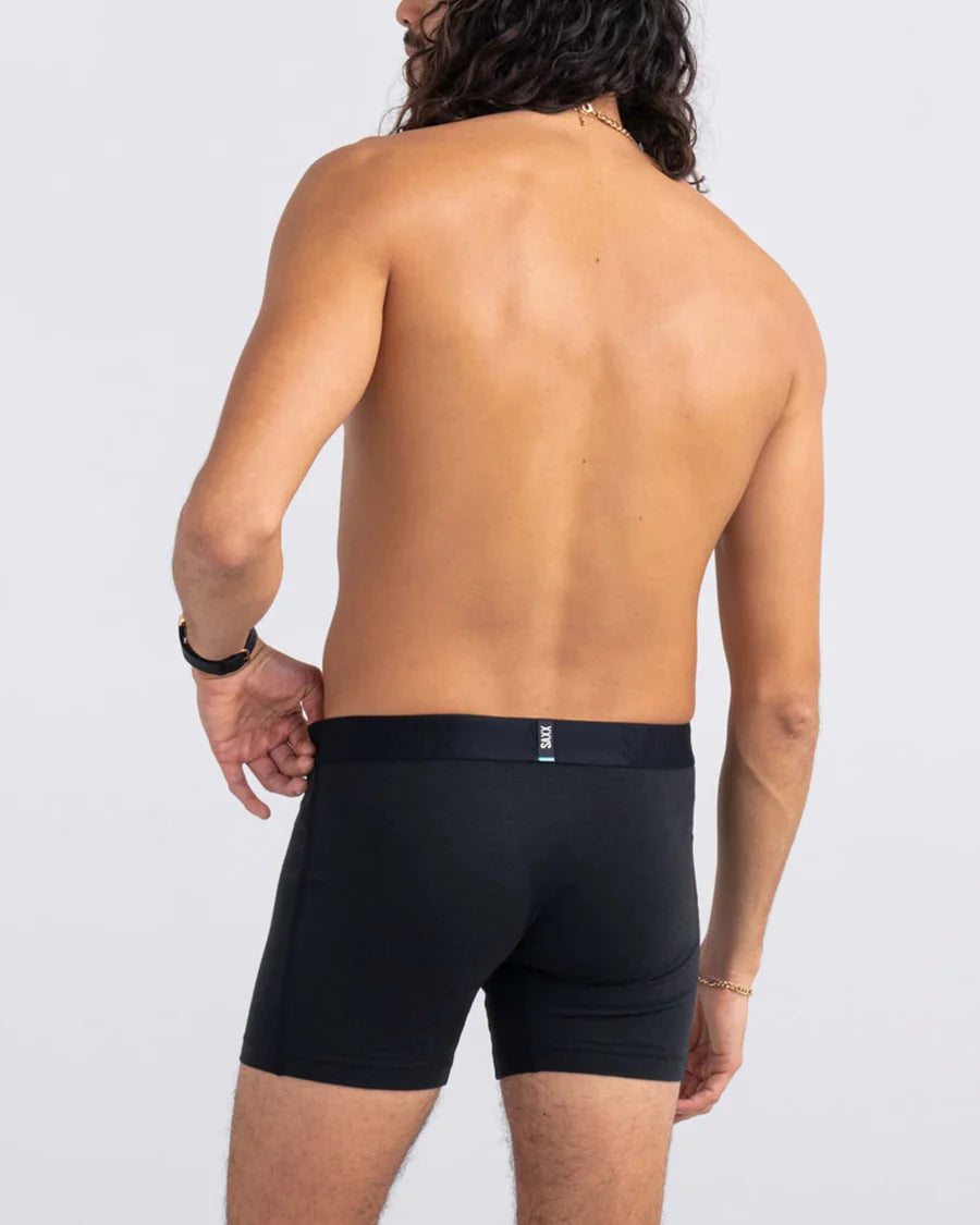 DROPTEMP COOLING COTTON BOXER BRIEF 5" "BLACK"