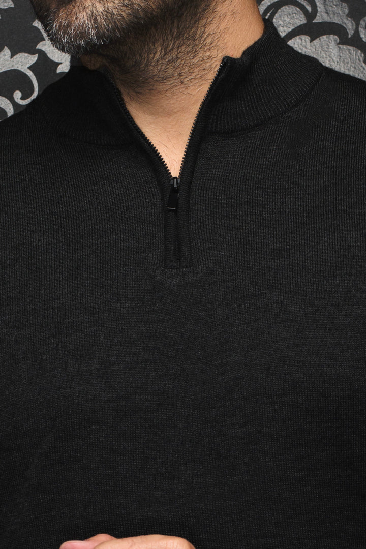 MESTA MERINO WOOL SWEATER "BLACK"