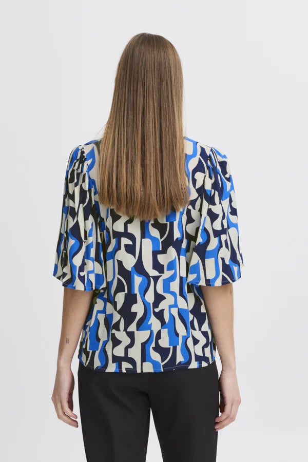 IHVERA SS24 BLOUSE "MEDIEVAL BLUE"