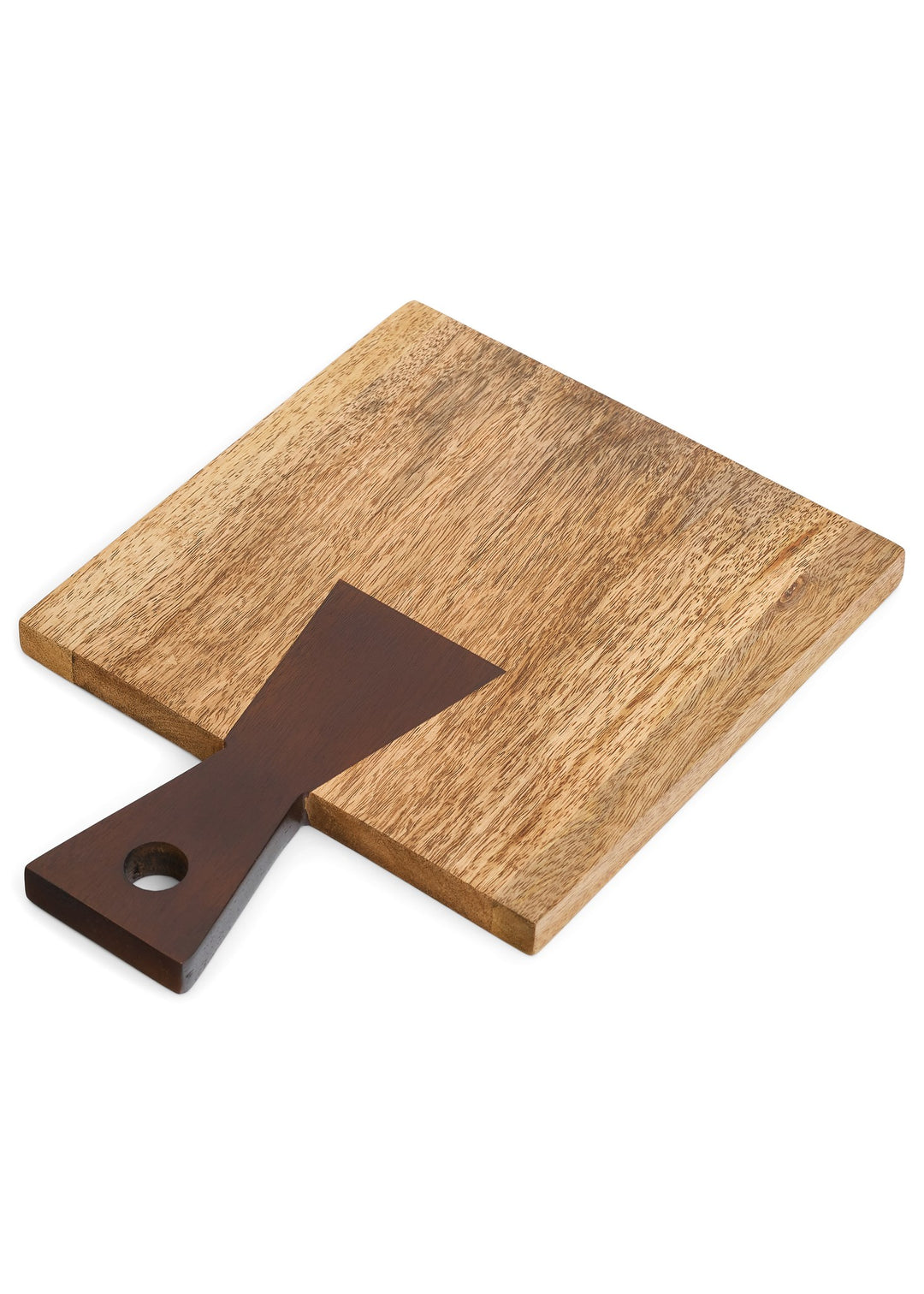 SQUARE SERVING BOARD MANGO WOOD - WALNUT/NATURAL