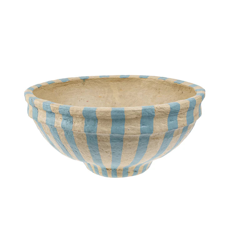 PAINTED PAPER MACHE BOWL - LARGE