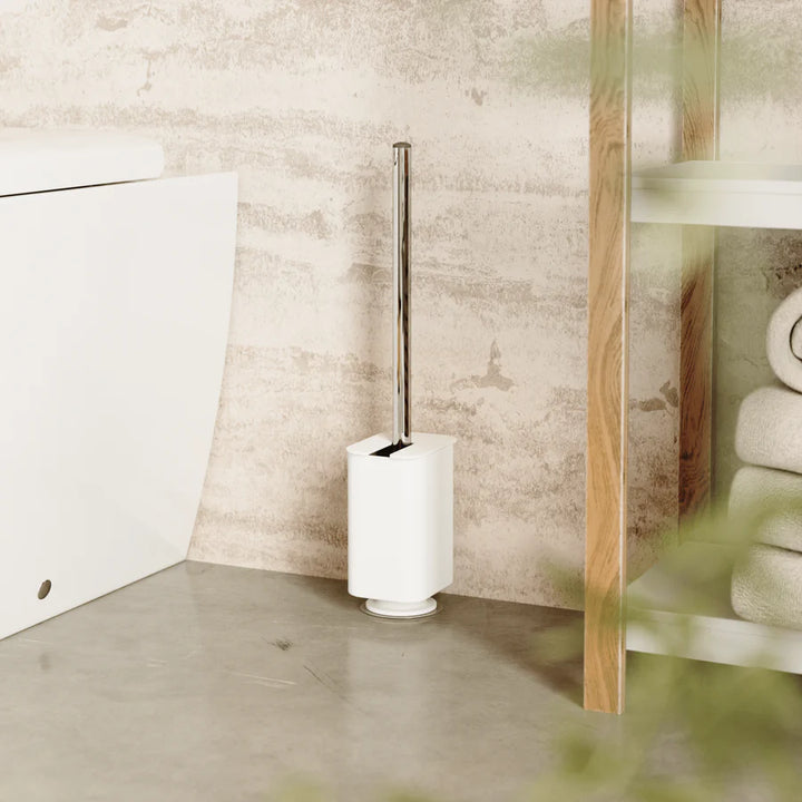 FLEX ADHESIVE TOILET BRUSH - WHITE