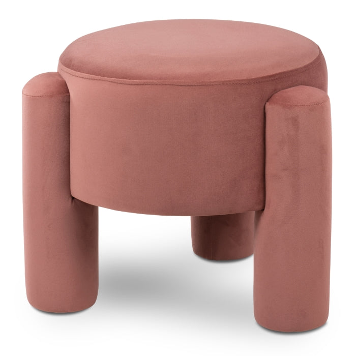 CALEO 19'' ROUND STOOL "BLUSH"