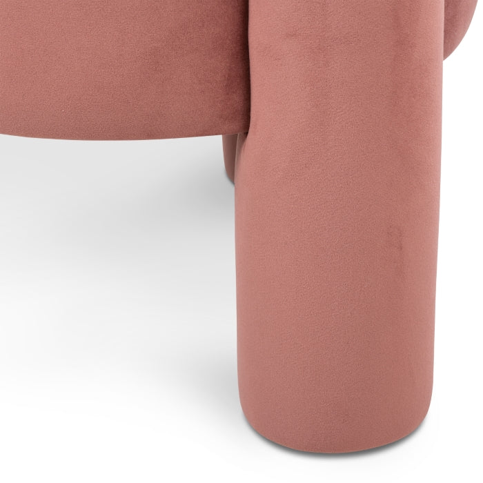 CALEO 19'' ROUND STOOL "BLUSH"