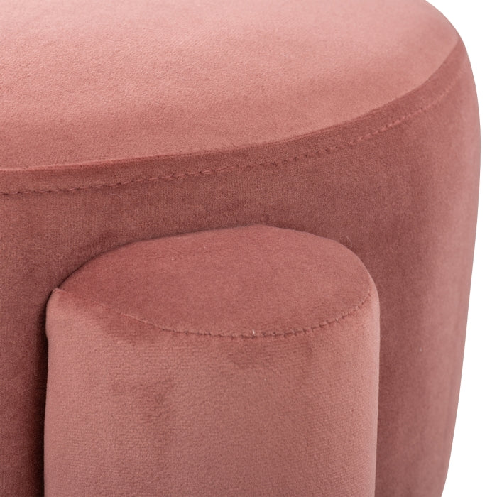 CALEO 19'' ROUND STOOL "BLUSH"