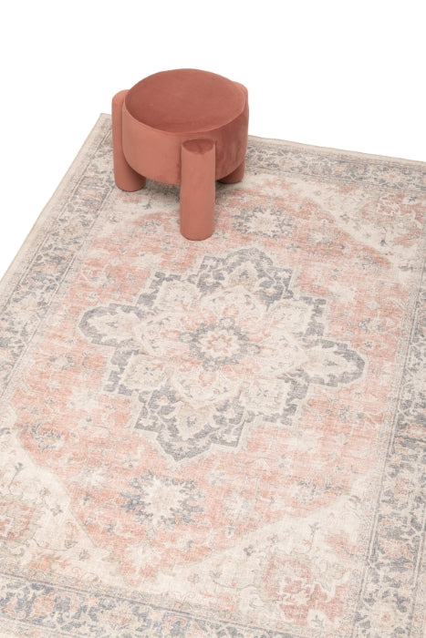 CALEO 19'' ROUND STOOL "BLUSH"
