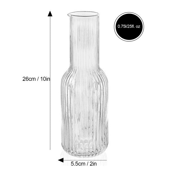 RIBBED CARAFE 0.75L