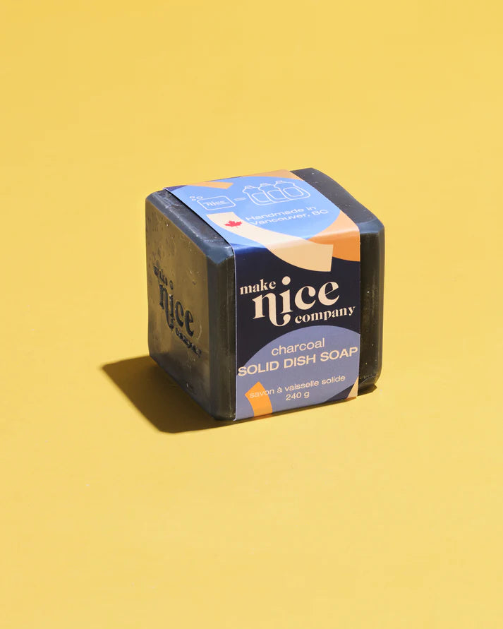 MAKE NICE - CHARCOAL SOLID DISH SOAP