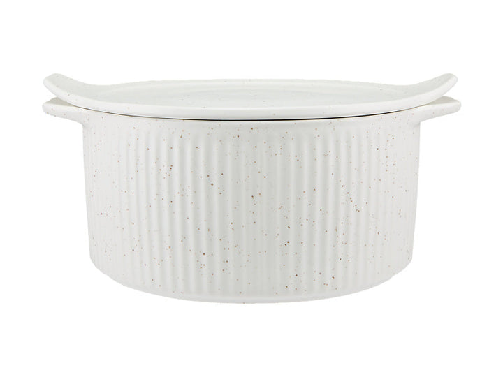 SPECKLE ROUND CASSEROLE WITH TRAY LID 3.0L