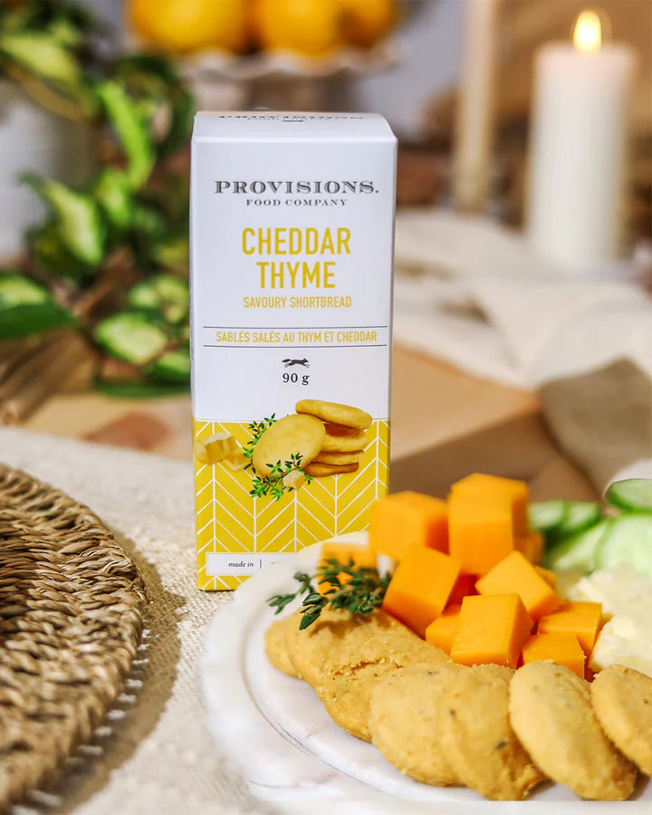 CHEDDAR THYME SHORTBREAD