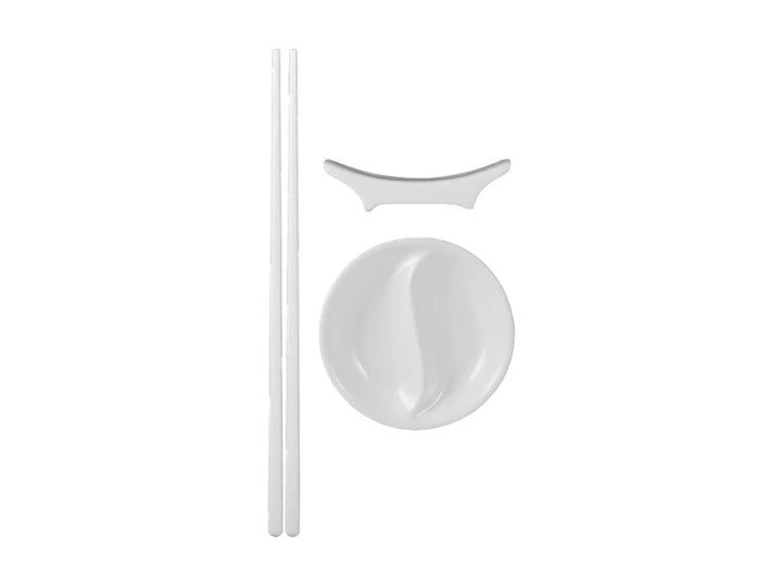 WHITE BASCIS CHOPSTICK ENTERTAINMENT SET 12 PC