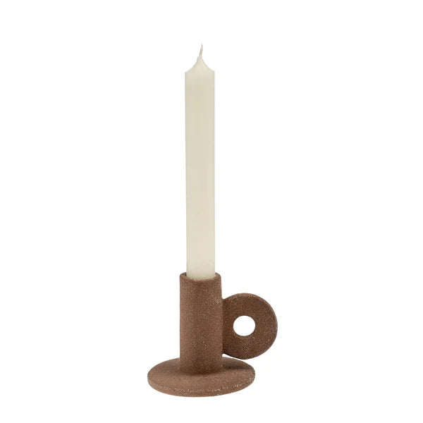 INDABA CRUZ CANDLE HOLDER - MOCHA