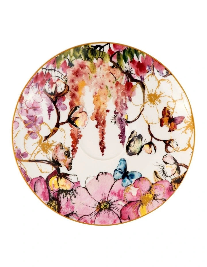 MAXWELL & WILLIAMS - CUP AND SAUCER ENCHANTMENT WHITE