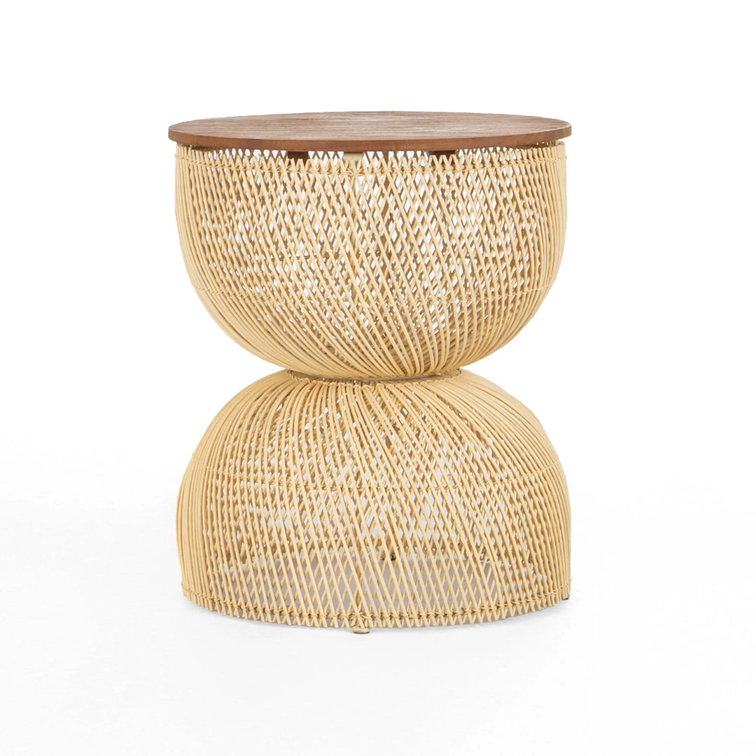 LH Imports D-Bodhi Wave Side Table - Natural