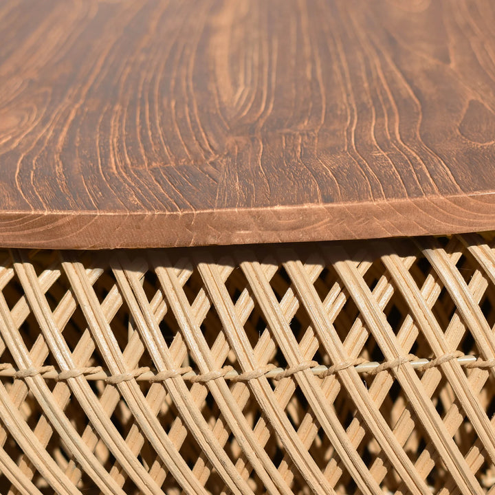 LH Imports D-Bodhi Wave Side Table - Natural