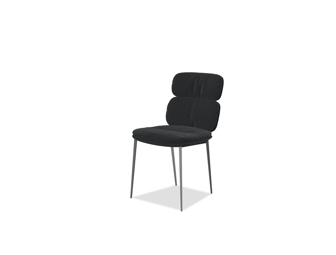 Mobital Malia Dining Chair In Black Rib