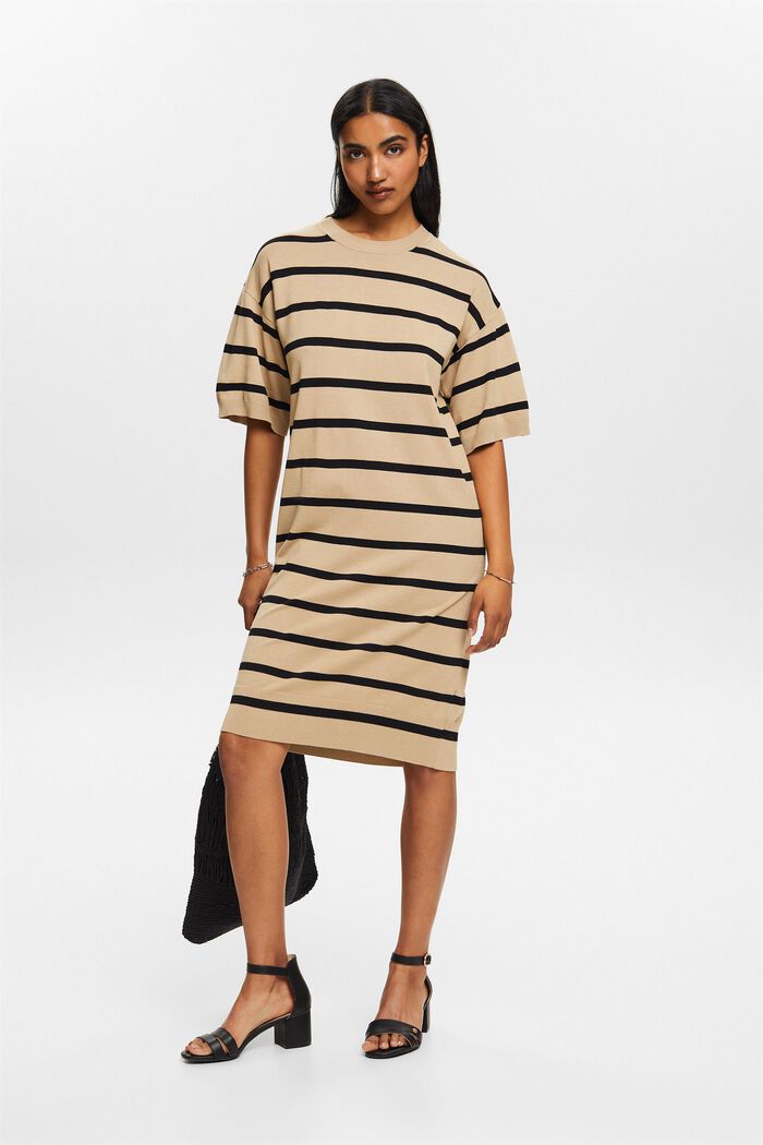 ESPRIT Oversized Striped Knit Dress