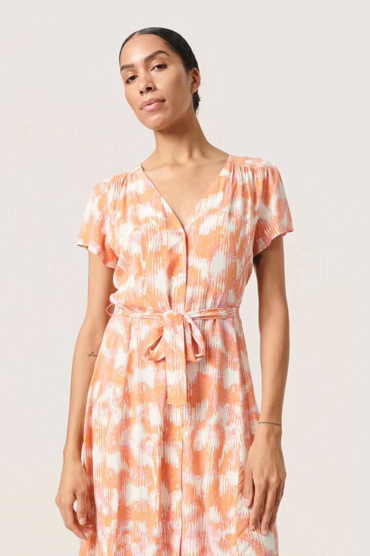 SLDUSINE SHORT DRESS "Tangerine"