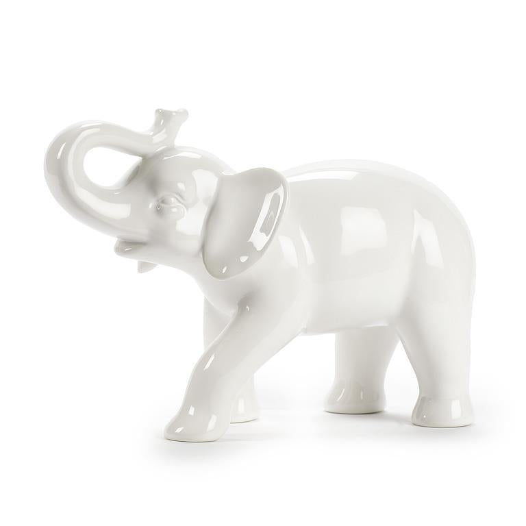 LARGE ELEPHANT FIGURE - WHITE 9.5''L