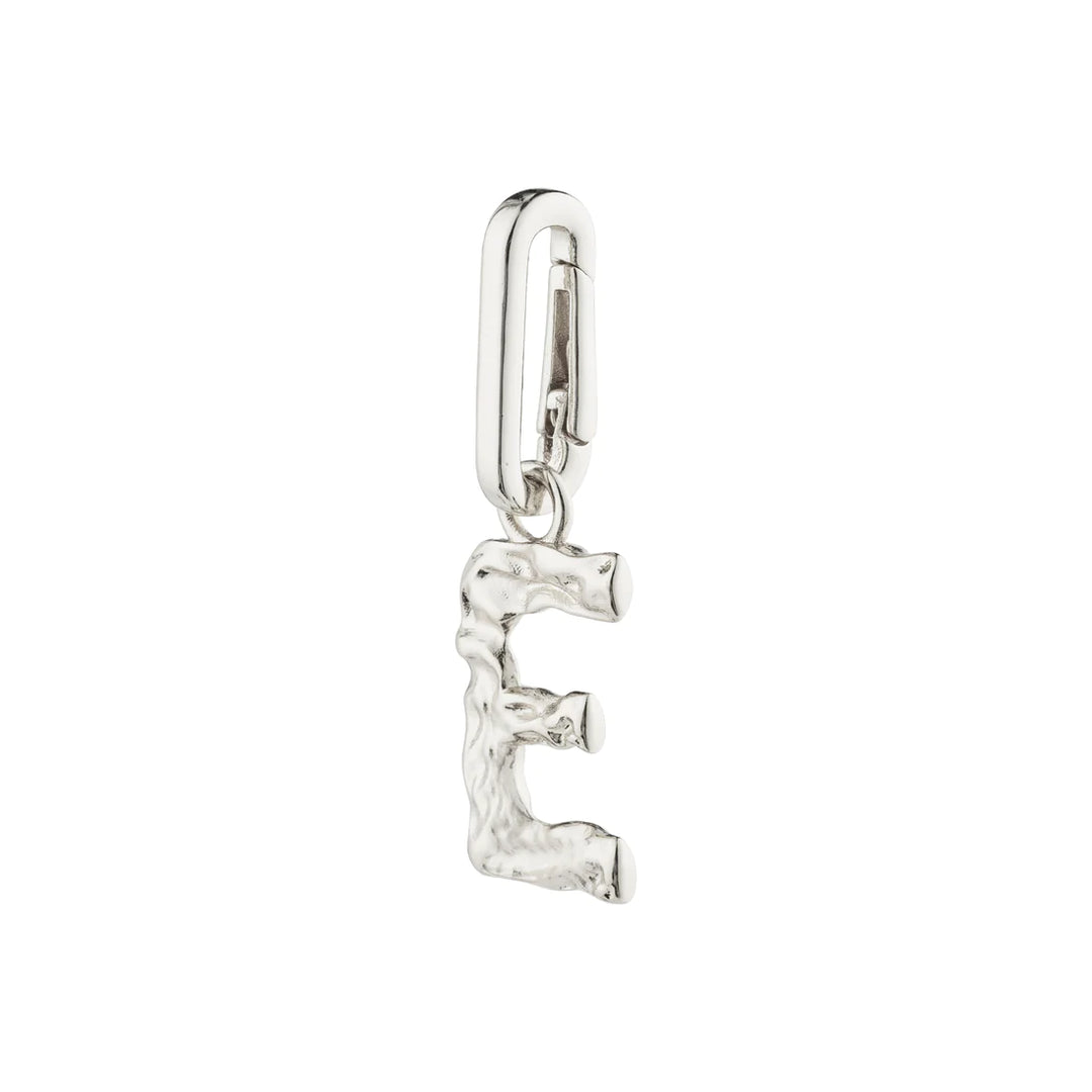 Pilgrim Charm Recycled Pendant E "Silver"